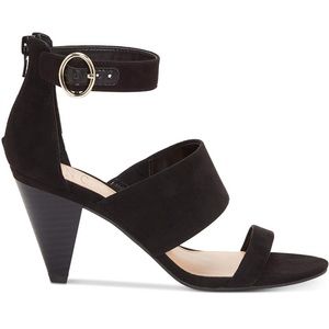 Black heeled sandals